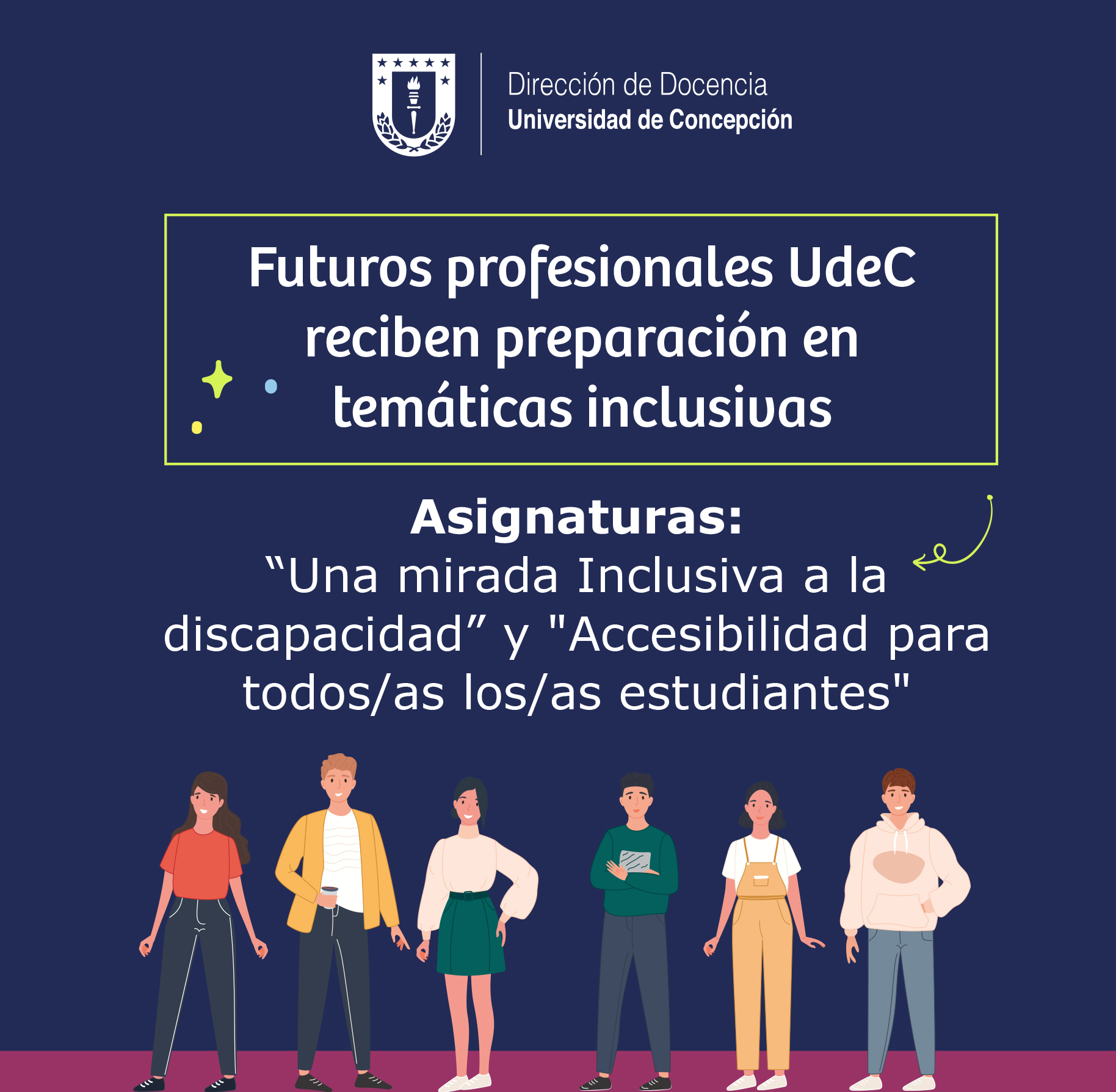 Futuros profesionales UdeC reciben preparación en temáticas inclusivas